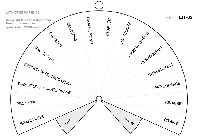 guerisseur desenvouteur - Guerisseur spirituel :   Lithothérapie n° 03