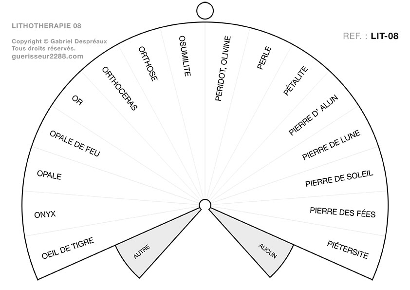 guerisseur desenvouteur - Guerisseur spirituel :   Lithothérapie n° 08