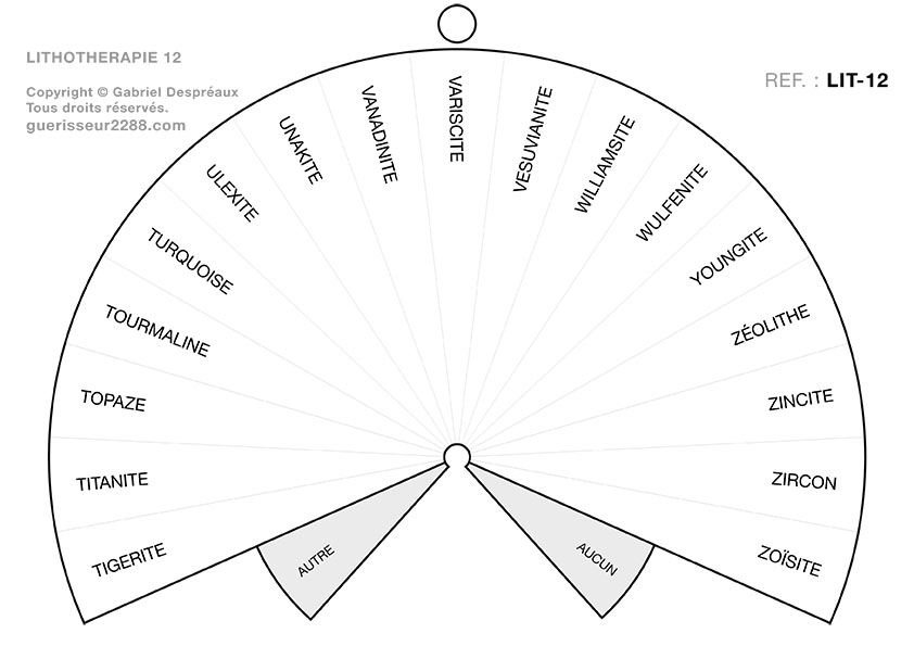 guerisseur desenvouteur - Guerisseur spirituel :   Lithothérapie n° 12